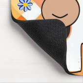 Cow Chevron Blue Flowers Mouse Pad! Mouse Pad Mousepad (Ecke)