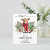 Cow Christmas Winter Baby Shower Budget (Stehend Vorderseite)