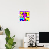 Cow Coffee Break Poster (Heimbüro)