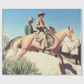 "Cow Country" von Maynard Dixon Geschenkpapier (Flach)