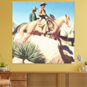 "Cow Country" von Maynard Dixon Leinwanddruck (Insitu (Wohnzimmer))