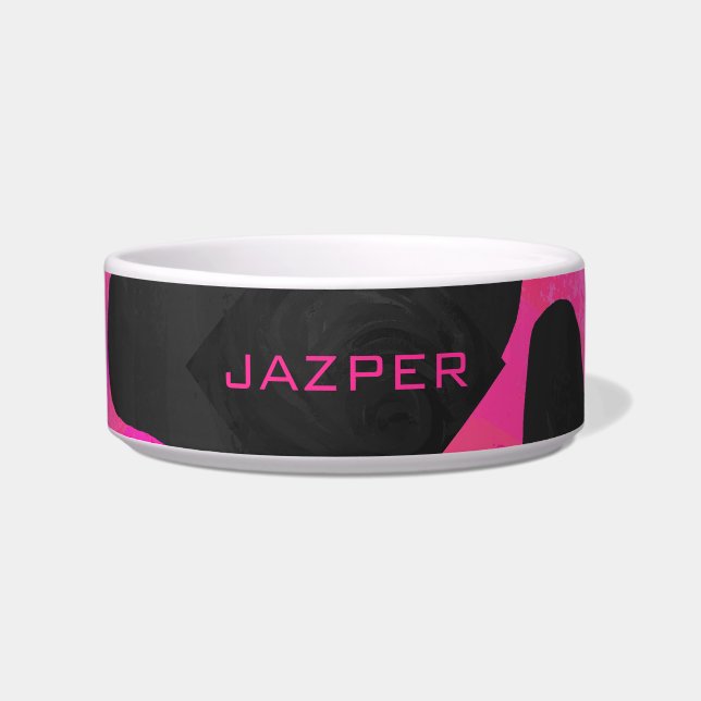 Cow Cow Hot Pink und Black Print Napf (Vorderseite)