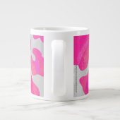Cow Cow Hot Pink und White Print Jumbo-Tasse (Rückseite)