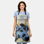 Cow Custom Schürze (Getragen)