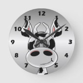 Cow Design Runde Wanduhr (Vorderseite)