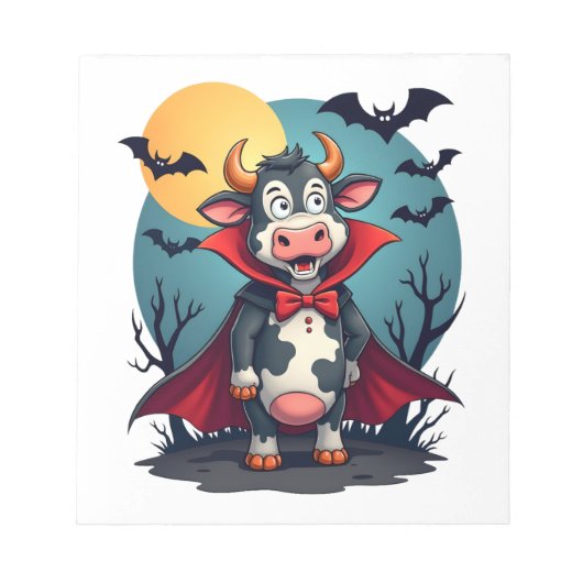 Cow Dracula erhebt sich Notizblock (Vorderseite)