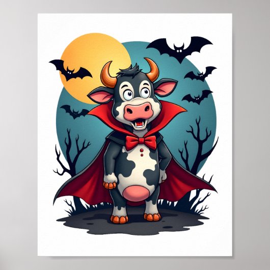 Cow Dracula erhebt sich Poster (Vorne)