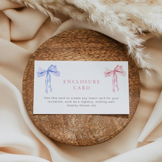 Cow Enclosure Card Gender zeigt benutzerdefinierte Begleitkarte