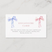 Cow Enclosure Card Gender zeigt benutzerdefinierte Begleitkarte (Vorderseite)