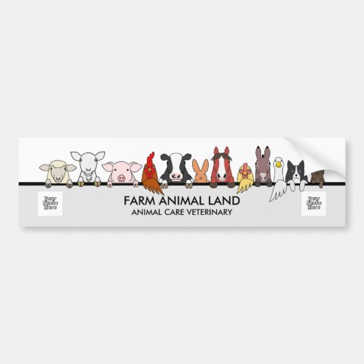 Cow Farm Animals Vet Logo Pet Business Autoaufkleber (Vorne)