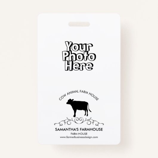 Cow Farm Logo Ausweis (Vorderseite)