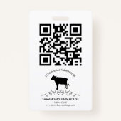 Cow Farm Logo Ausweis (Rückseite)