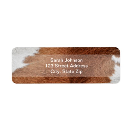 Cow Fur Labels (Vorne)