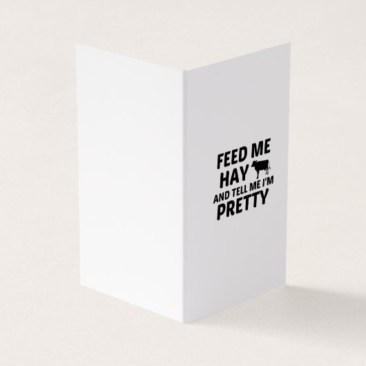 COW FÜTTRE HAY VISITENKARTEN (Vorderseite)