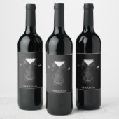 Cow Gesicht Custom Wine Labels Weinetikett (Flaschen)
