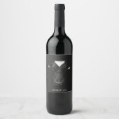 Cow Gesicht Custom Wine Labels Weinetikett (Vorderseite)