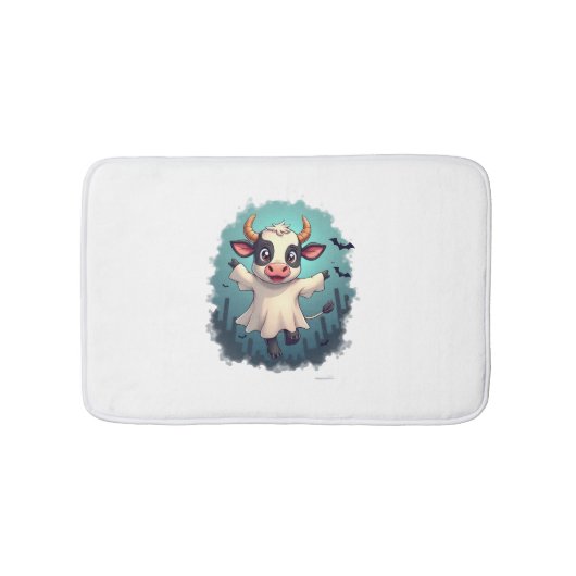 Cow Ghost Boo-levard Badematte (Vorderseite)
