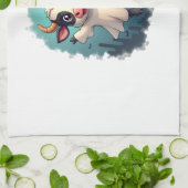 Cow Ghost Boo-levard Geschirrtuch (Gefaltet)