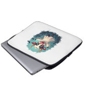 Cow Ghost Boo-levard Laptopschutzhülle (Vorne Knopf)