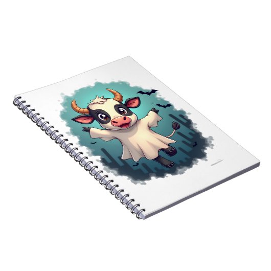 Cow Ghost Boo-levard Notizblock (Rechte Seite)
