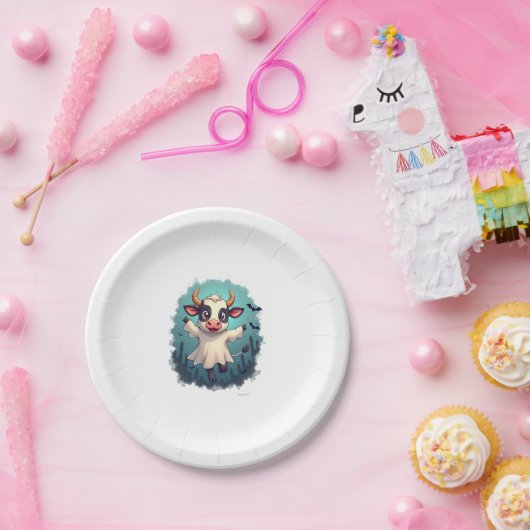 Cow Ghost Boo-levard Pappteller (Party)