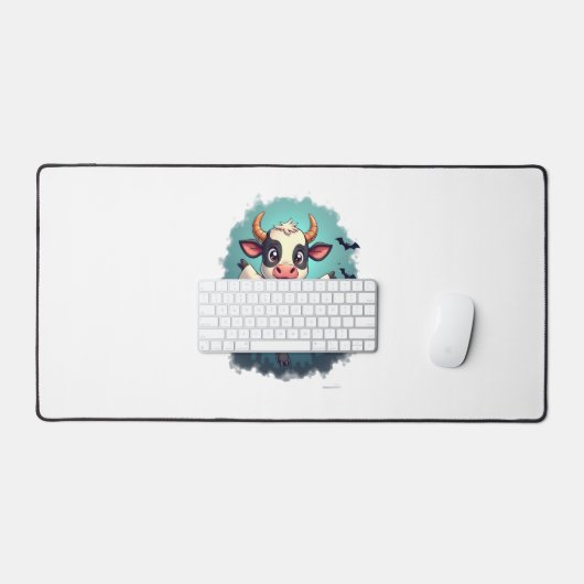Cow Ghost Boo-levard Schreibtischunterlage (Tastatur & Maus)