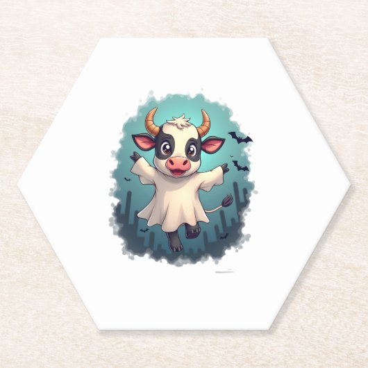 Cow Ghost Boo-levard Untersetzer (Vorderseite)