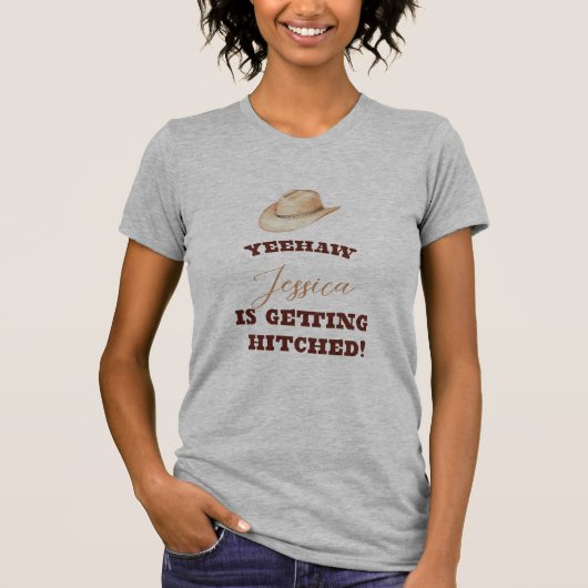 Cow Girl Bachelorette T-Shirt (Vorderseite)
