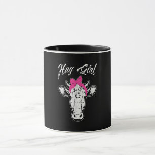 Cow Girl Bauer Gift Coole Kuh-Tieridee Tasse