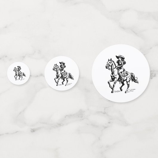 Cow Girl Konfetti (Vorderseiten)