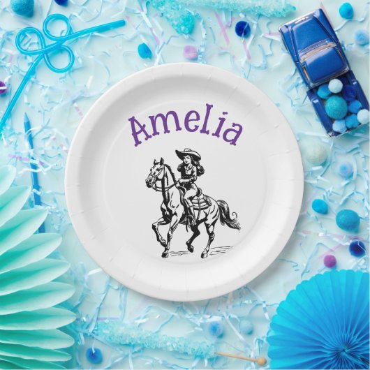 Cow Girl Pappteller (Party)