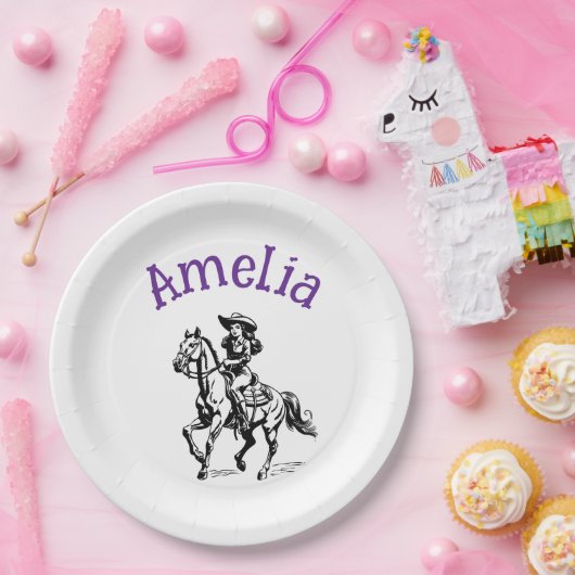 Cow Girl Pappteller (Party)