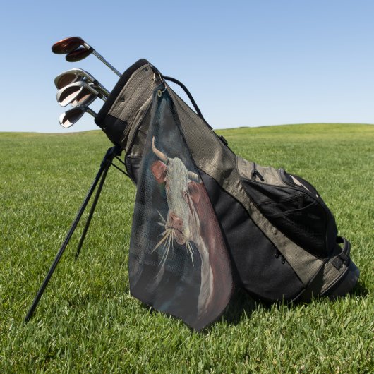Cow! Golfhandtuch (Gras)