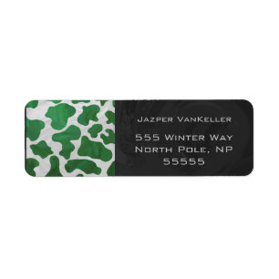 Cow Green und White Monogram