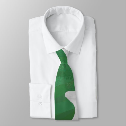 Cow Green und White Monogram Krawatte (Gebunden)