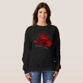 Cow Hat Valentine's Day Be Howdy Western Cowhide L Sweatshirt (Vorne ganz)