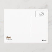 COW HAUT braune Mooo! Postkarte (Rückseite)