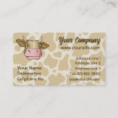Cow Head Business Card Visitenkarte (Vorderseite)