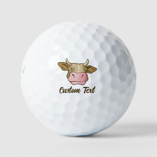 Cow Head Golf Balls Golfball (Vorderseite)