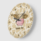 Cow Head Large Clock Große Wanduhr (Winkel)