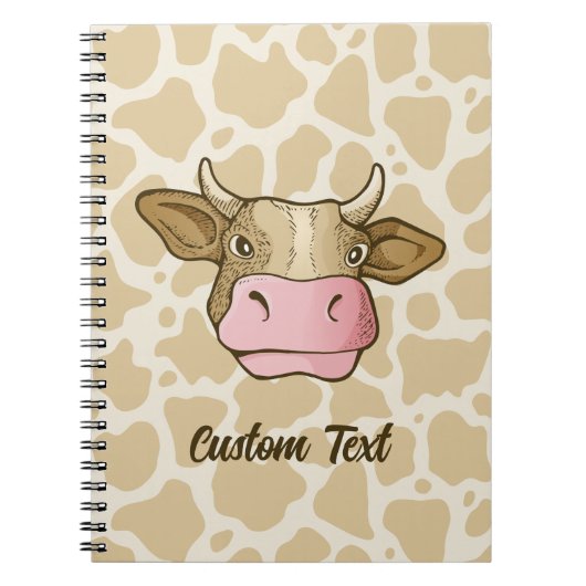 Cow Head Notebook Notizblock (Vorderseite)