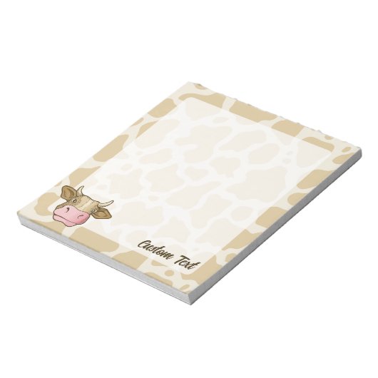 Cow Head Notepad Notizblock (Rotiert)