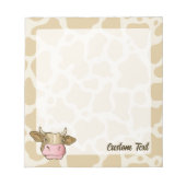 Cow Head Notepad Notizblock (Vorderseite)