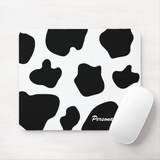 Cow hide pattern mouse pad Funny animal | Print Mousepad (Mit Mouse)