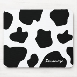 Cow hide pattern mouse pad Funny animal Print Mousepad