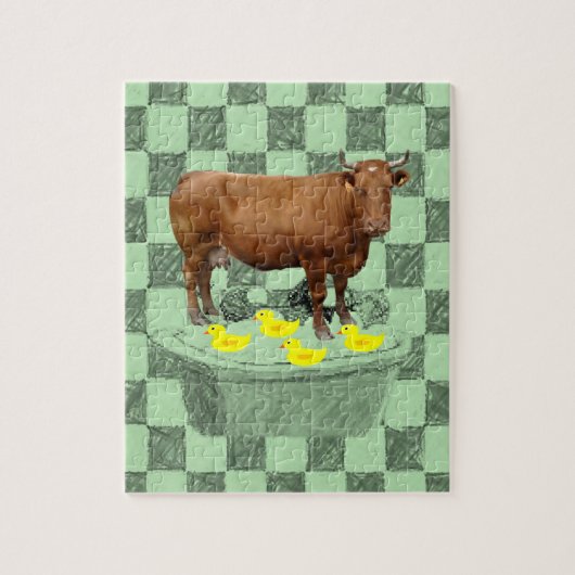 Cow Jigsaw Puzzle (Vertikal)
