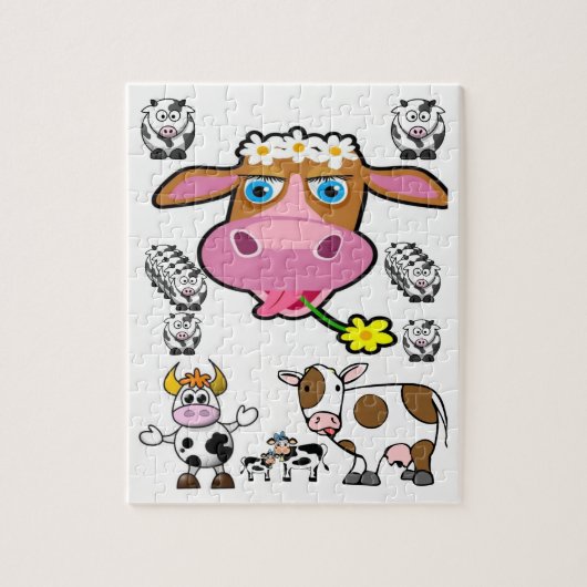 Cow Jigsaw Puzzle (Vertikal)