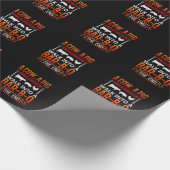 Cow Joke Orange Geschenkpapier (Ecke)
