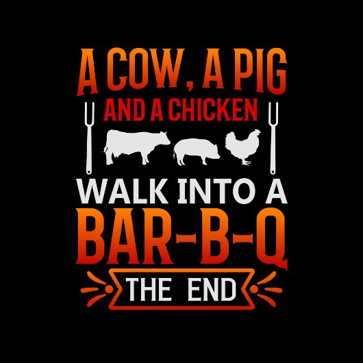 Cow Joke Orange Geschenkpapier