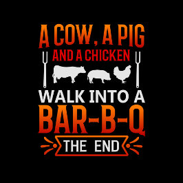 Cow Joke Orange Geschenkpapier